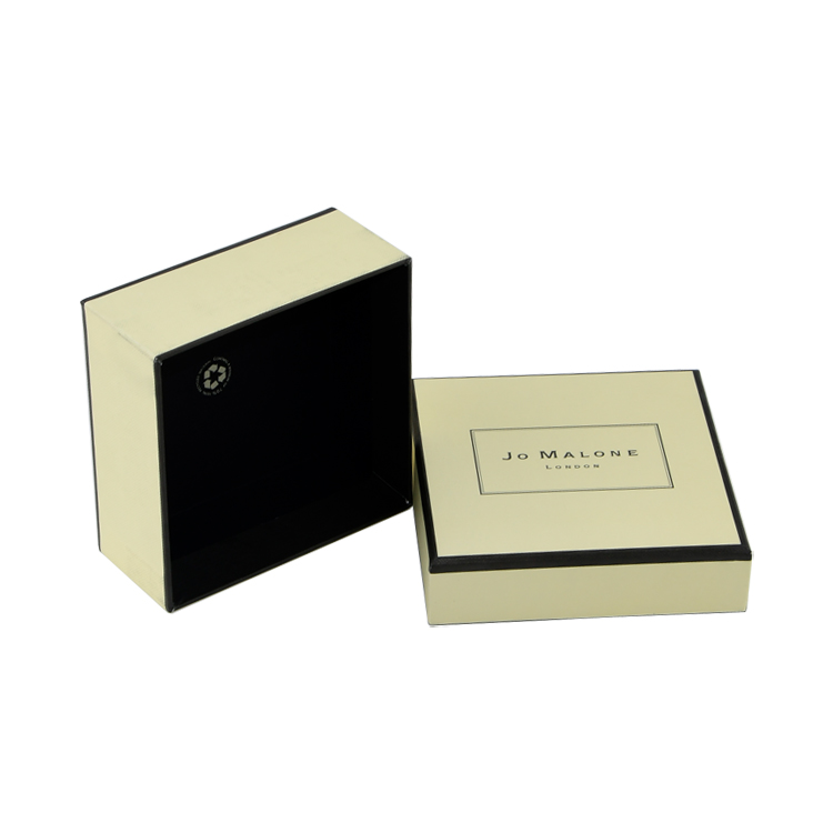  Confezione regalo in carta martellata personalizzata di fascia alta Confezione regalo con coperchio e base per confezione di profumo per candele  