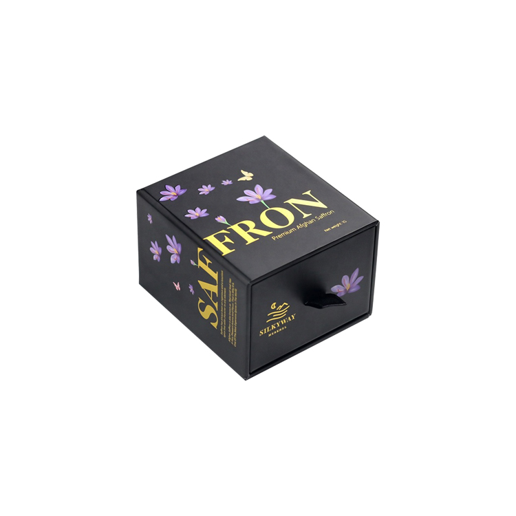 Idées populaires de boîte d'emballage de parfum Boîte-cadeau de tiroir coulissant en papier pour l'emballage de parfums avec support en mousse EVA  