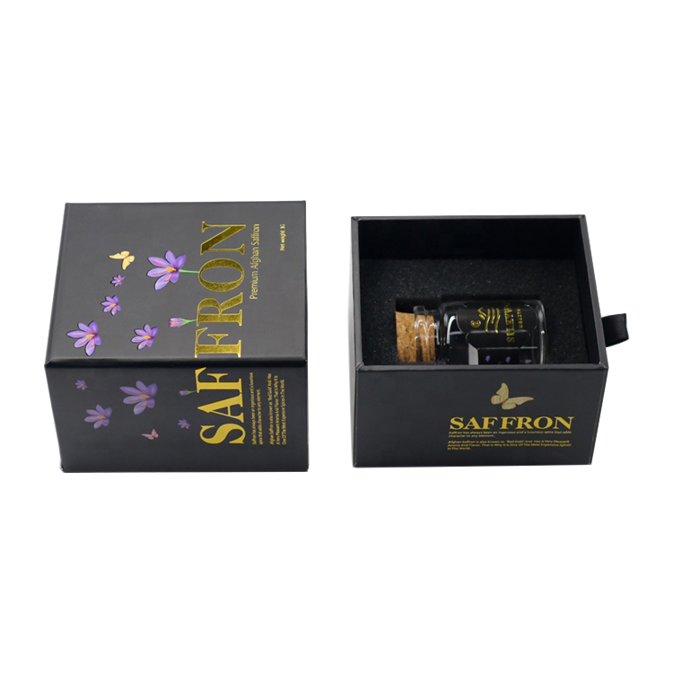 Popular Perfume Packaging Box Ideas Paper Sliding Drawer Gift Box for Fragrances Packaging with EVA Foam Holder  