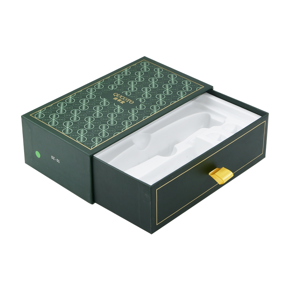 Boîtes à tiroirs personnalisées emballant des boîtes coulissantes personnalisées Boîte ouverte en carton pour l'emballage de dispositifs de beauté  