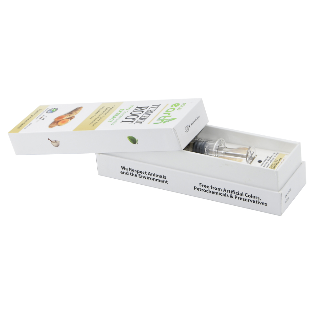 Kundenspezifische Konzentratverpackungsbox Cannabisextrakt-Verpackungsbox in Deckel- und Bodenausführung mit glänzender Laminierung  
