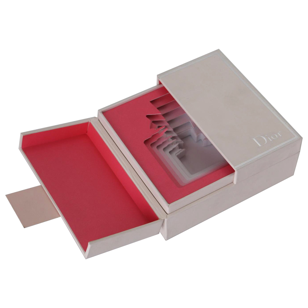 高級カスタムリジッドペーパー両面オープンギフトボックス、ディオール香水包装用両開きドアオープニングギフトボックス  