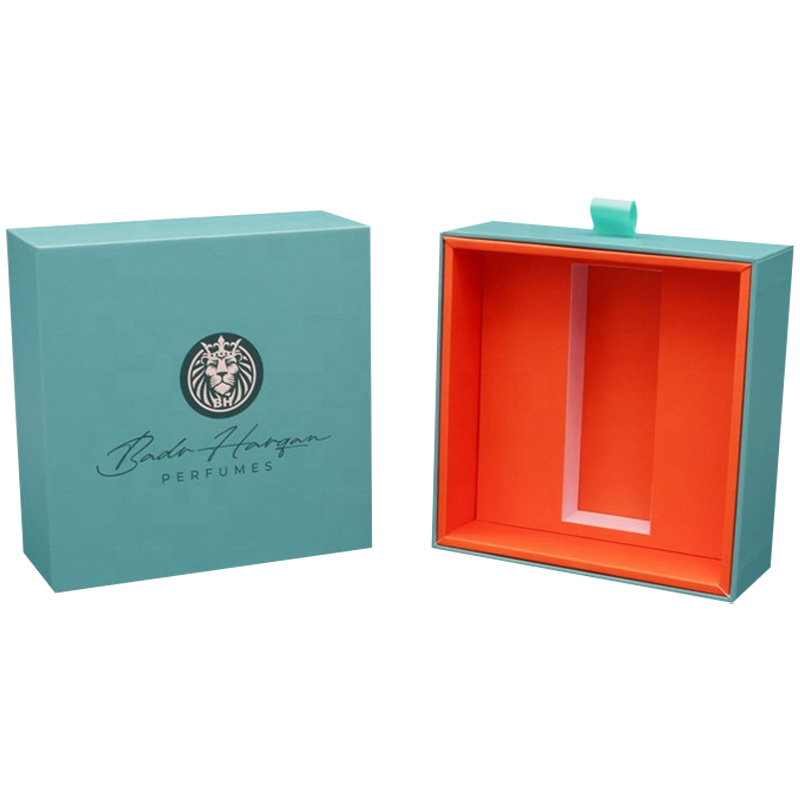  Premium Custom Perfume Cardboard Drawer Boxes with Ribbon Handle, Customized Bespoke Perfume Boxes  