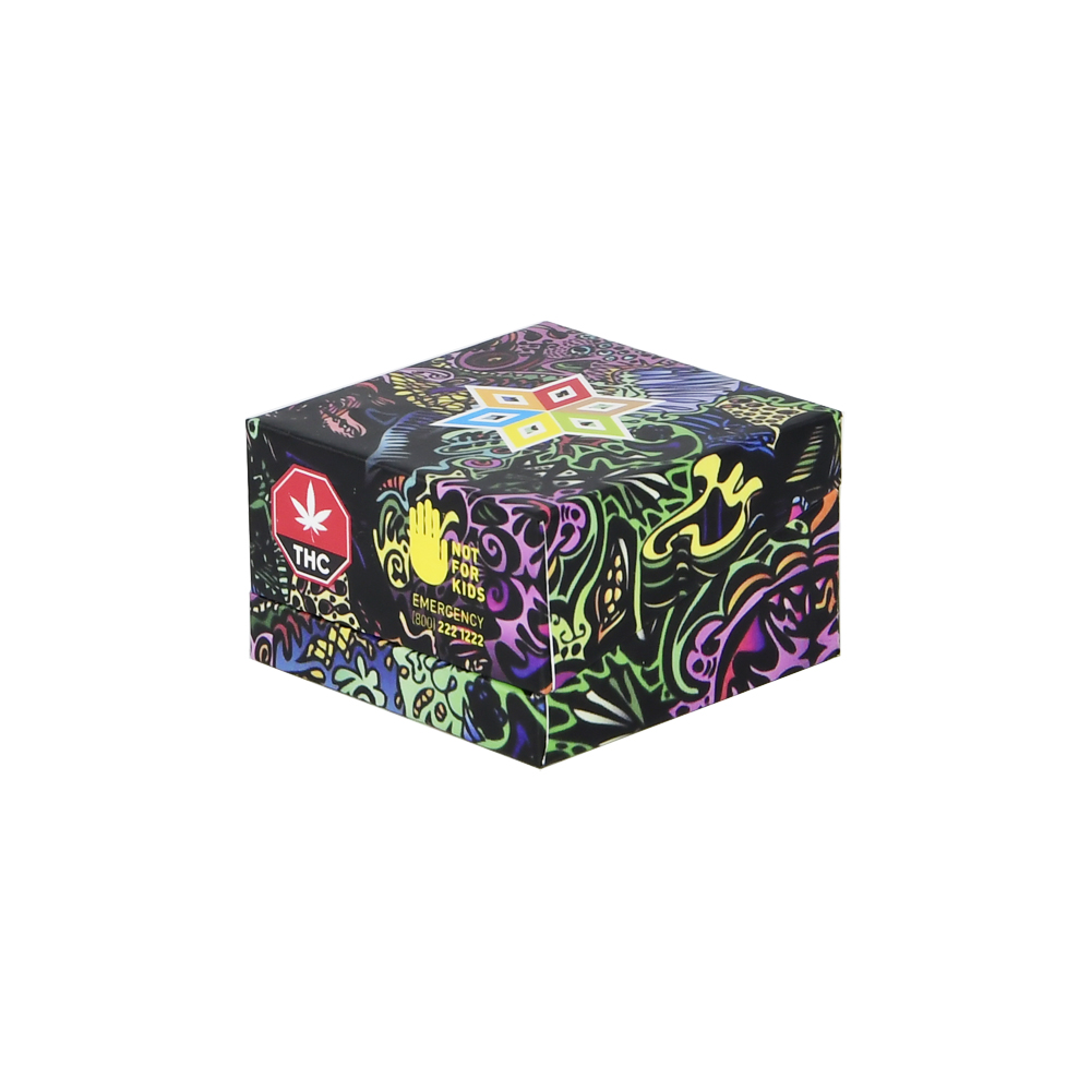 Изготовленные на заказ коробки для упаковки концентрата каннабиса, роскошные стеклянные банки для марихуаны Контейнерные коробки для концентрата  