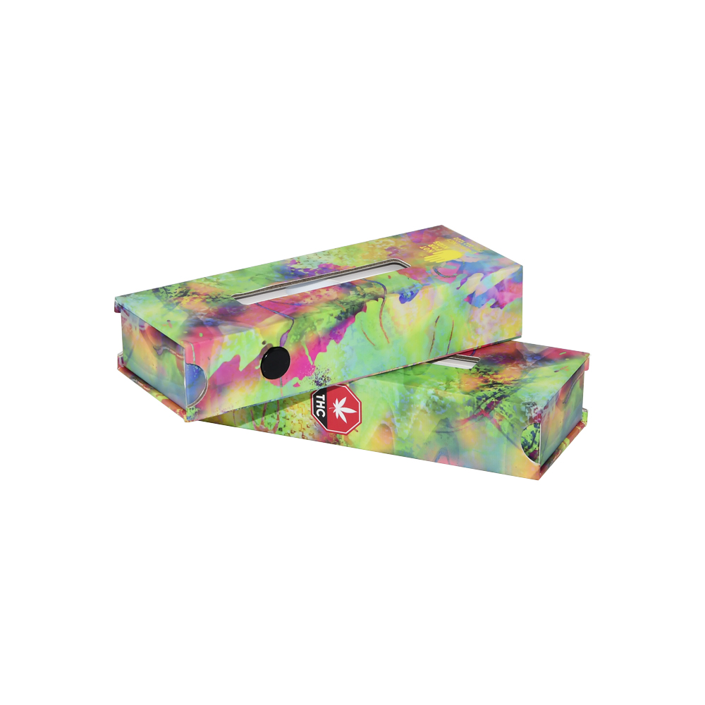 Scatola di imballaggio personalizzata per cartucce Vape resistente ai bambini, Confezione di scatole di cartone per cartucce Vape a prova di bambino  