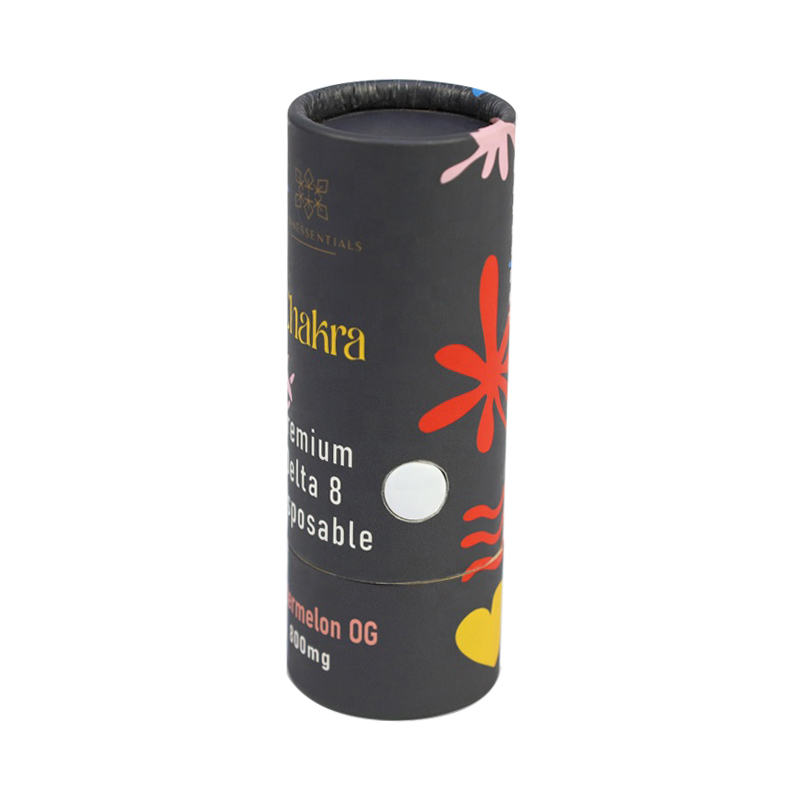  Child-Resistant Paper Tube for Vape Cartridge Packaging, Child Resistant Cannabis Paper Tube Packaging  
