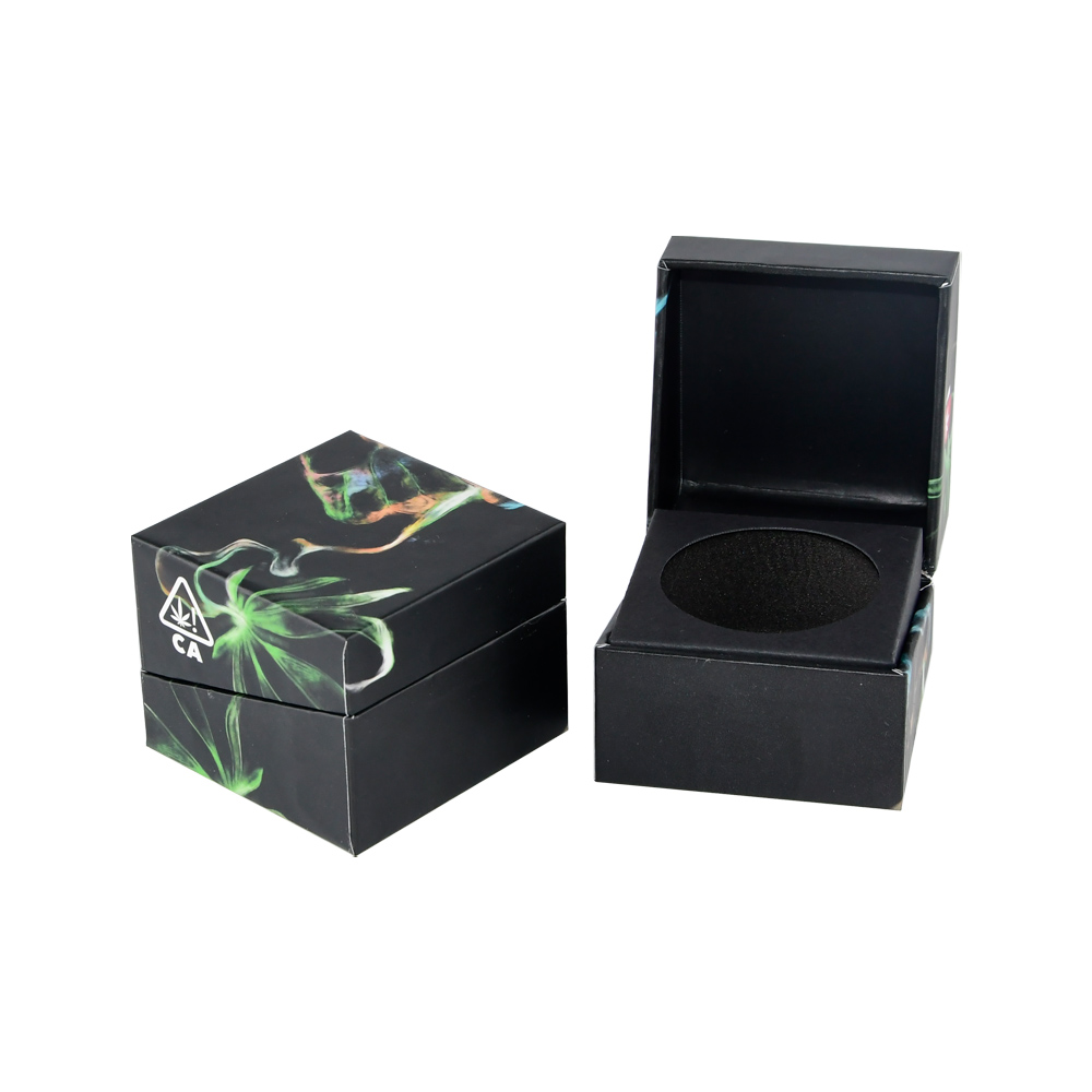 Scatole regalo rigide magnetiche stampate personalizzate per la consegna più veloce per contenitori di concentrati e confezioni di vasetti Dab  