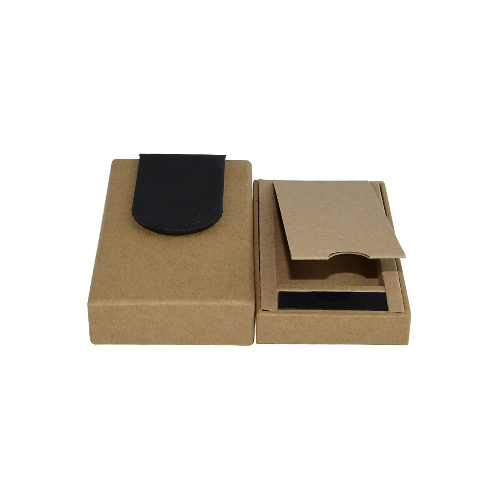  Biodegradable Brown Kraft Paper Drawer Box for Multi-Pack Cannabis Pre Roll Packaging with Magnetic Closure  