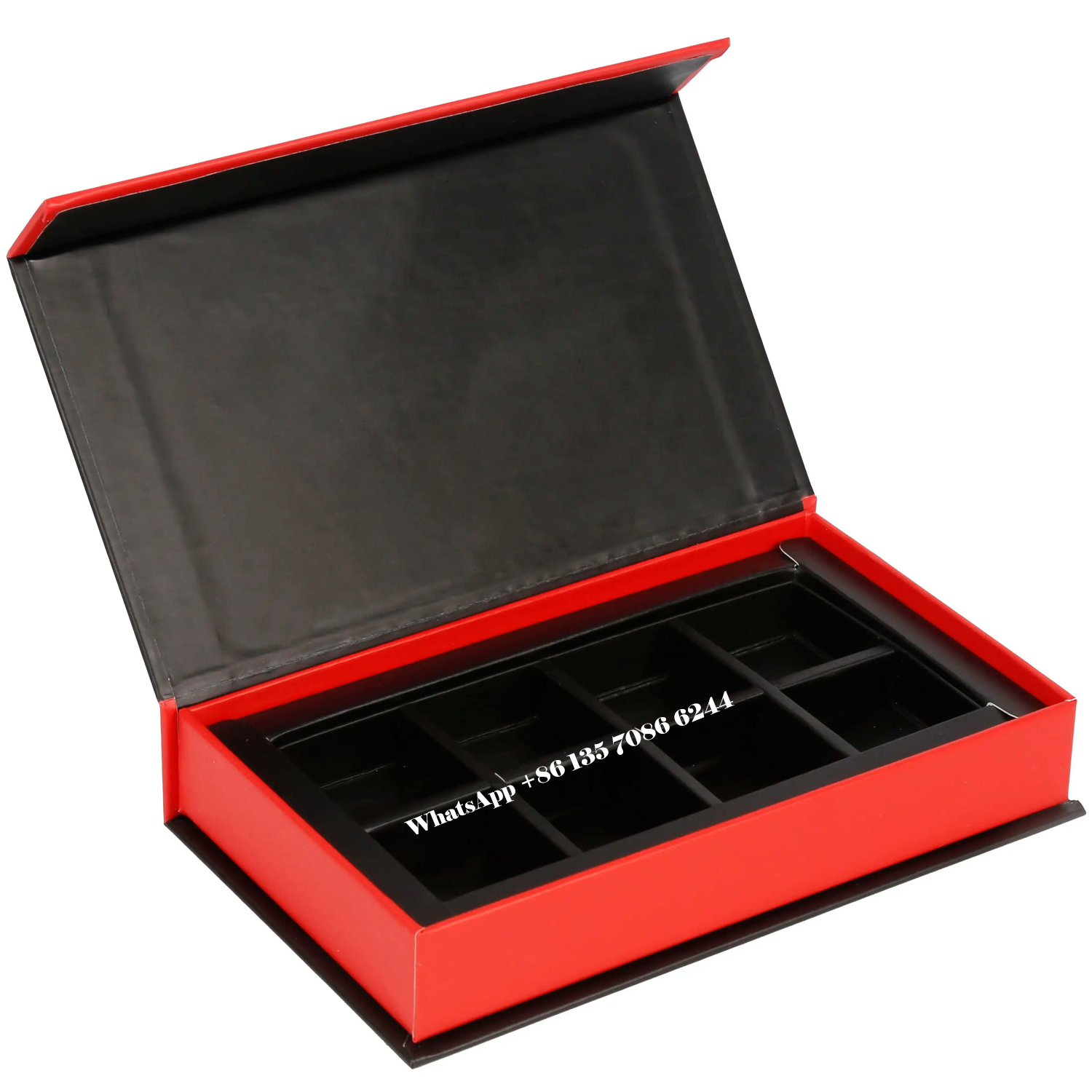 Magnetic Chocolate Packaging Gift Box with Divider Cardboard  