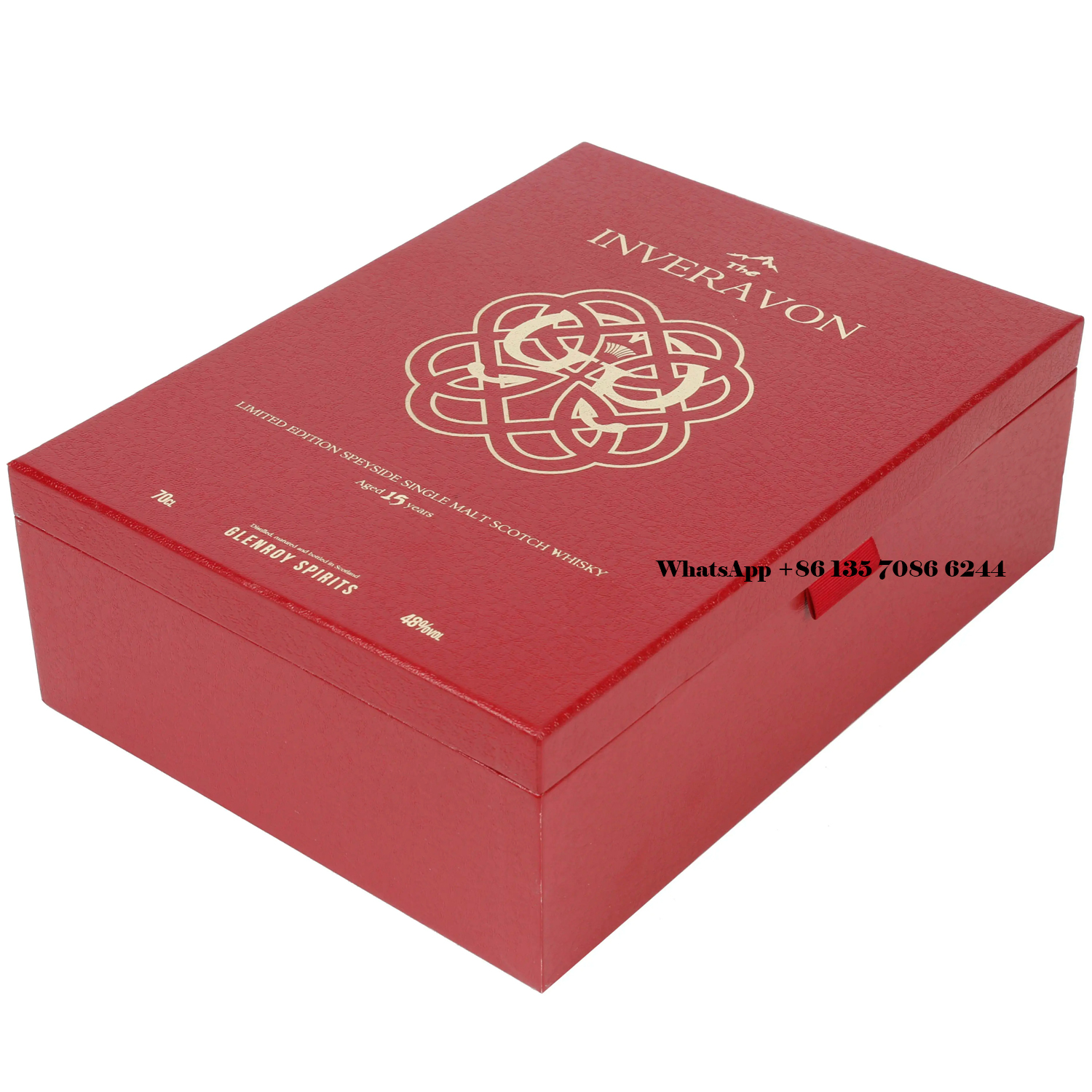  Emballage de boîte cadeau de whisky de luxe avec fermeture magnétique personnalisée  