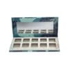 10-Pan Large Empty Magnetic Makeup Palette with Mirror for Customizing Eyeshadow, Highlighters and Blushes