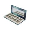 10-Pan Large Empty Magnetic Makeup Palette with Mirror for Customizing Eyeshadow, Highlighters and Blushes