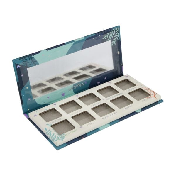 10-Pan Large Empty Magnetic Makeup Palette with Mirror for Customizing Eyeshadow, Highlighters and Blushes 10-Pan Large Empty Magnetic Makeup Palette with Mirror for Customizing Eyeshadow, Highlighters and Blushes