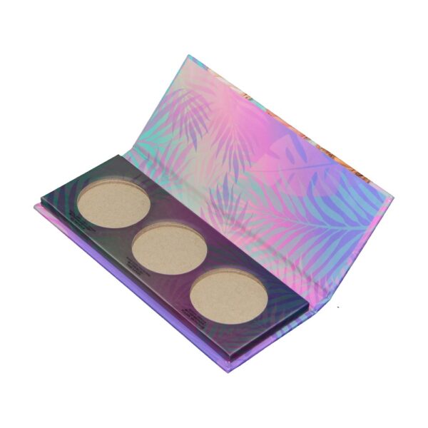3 Pan Empty Magnetic Eyeshadow Palette Eyeshadow Case Boxes Empty Magnetic Makeup Powder Container