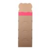 3 Tier Corrugated Cardboard Floor Display Three Shelf Floorstanding Corrugated Display with Custom Printing