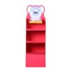 3 Tier Corrugated Cardboard Floor Display Three Shelf Floorstanding Corrugated Display with Custom Printing