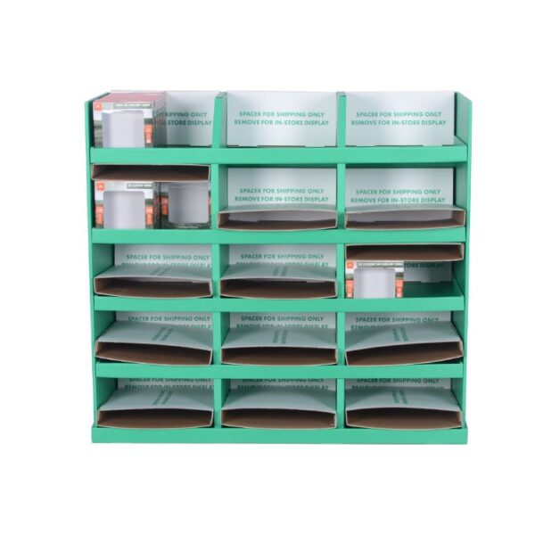 5 Layer Retail Cardboard Floor Display for Supermarket, 5 Layer Corrugated Carton Floor Display Rack Stand