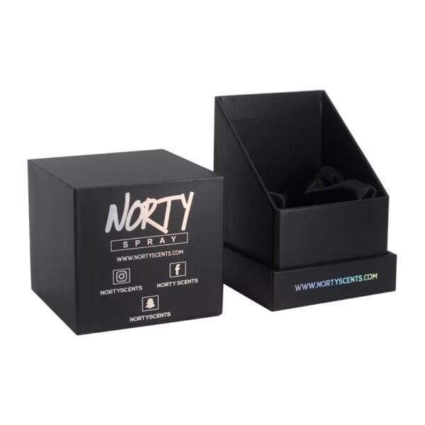 Affordable Custom Linen Rigid Cardboard Candle Gift Boxes with Satin Lined Holder and Holographic Patterns