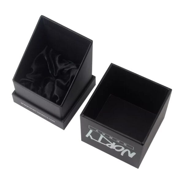 Affordable Custom Linen Rigid Cardboard Candle Gift Boxes with Satin Lined Holder and Holographic Patterns