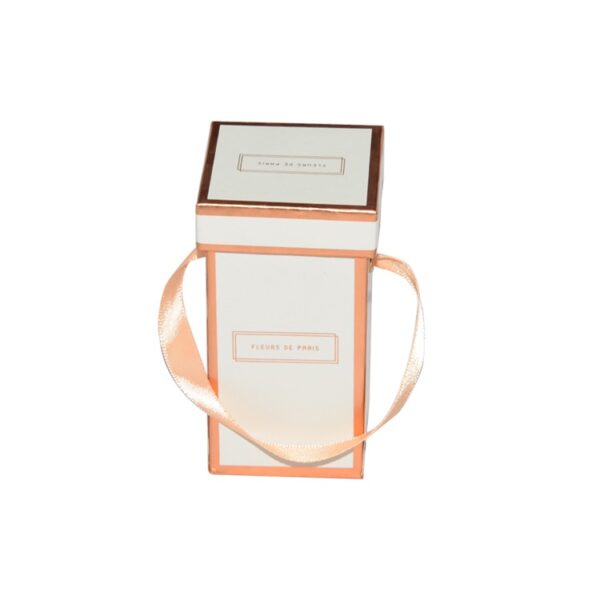 Best Selling Custom Mini Cardboard Preserved Rose Packaging Small Square Flower Box Flower Bucket with Lid