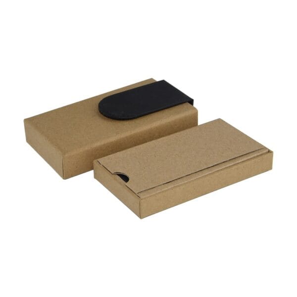 Biodegradable Brown Kraft Paper Drawer Box for Multi-Pack Cannabis Pre Roll Packaging with Magnetic Closure