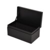Black Custom Cardboard Clamshell Gift Box for Anniversary Souvenir Packaging with Silver Hot Foil Stamping Logo
