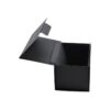 Black Texture Paper Magnetic Lid Gift Box Fancy Paper Rigid Cardboard Packaging Box for Cosmetics with Gold Logo