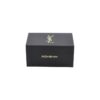 Black Texture Paper Magnetic Lid Gift Box Fancy Paper Rigid Cardboard Packaging Box for Cosmetics with Gold Logo