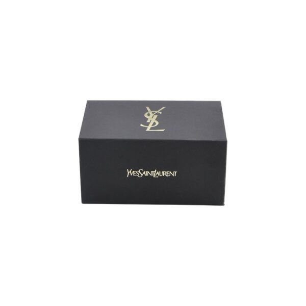 Black Texture Paper Magnetic Lid Gift Box Fancy Paper Rigid Cardboard Packaging Box for Cosmetics with Gold Logo