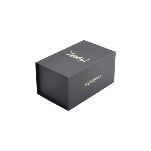 Black Texture Paper Magnetic Lid Gift Box Fancy Paper Rigid Cardboard Packaging Box for Cosmetics with Gold Logo