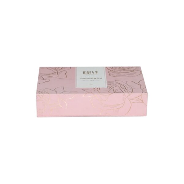 Book Shaped Rigid Paper Packaging Magnetic Gift Boxes with Cardboard Holder and Gold Hot Foil Stamping