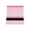 Book Shaped Rigid Paper Packaging Magnetic Gift Boxes with Cardboard Holder and Gold Hot Foil Stamping
