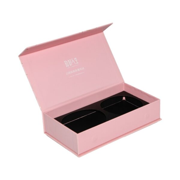 Book Shaped Rigid Paper Packaging Magnetic Gift Boxes with Cardboard Holder and Gold Hot Foil Stamping