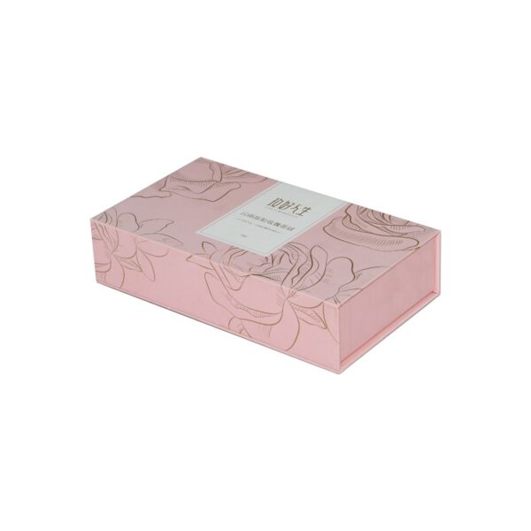 Book Shaped Rigid Paper Packaging Magnetic Gift Boxes with Cardboard Holder and Gold Hot Foil Stamping