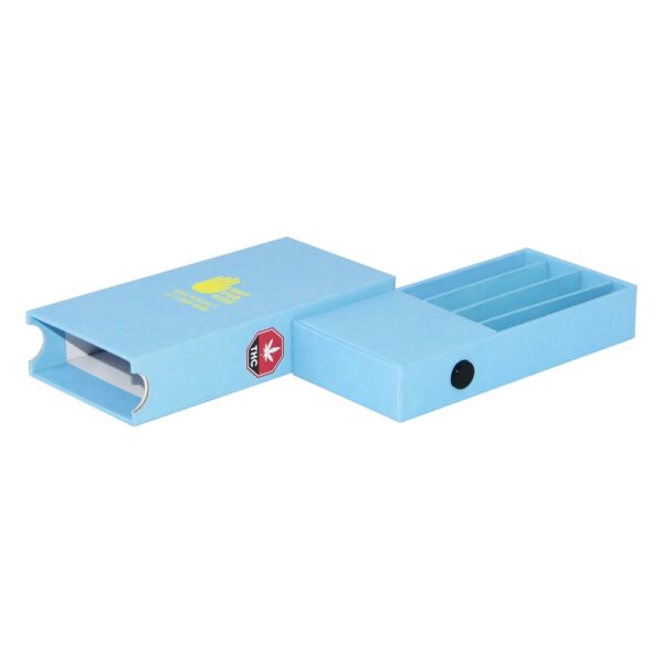 Cheapest Child Resistant Drawer Box for 5 Multi Pack Pre Rolls Packaging with Press Button Security Lock