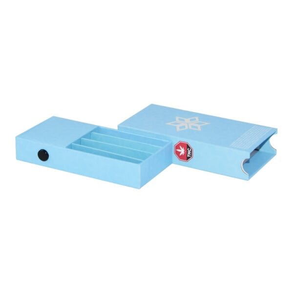 Cheapest Child Resistant Drawer Box for 5 Multi Pack Pre Rolls Packaging with Press Button Security Lock