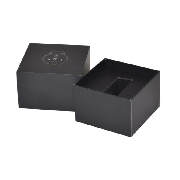 Cheapest Customized Rigid Paper Smart Watch Packaging Gift Box with Cardboard Insert and Spot UV Pattern