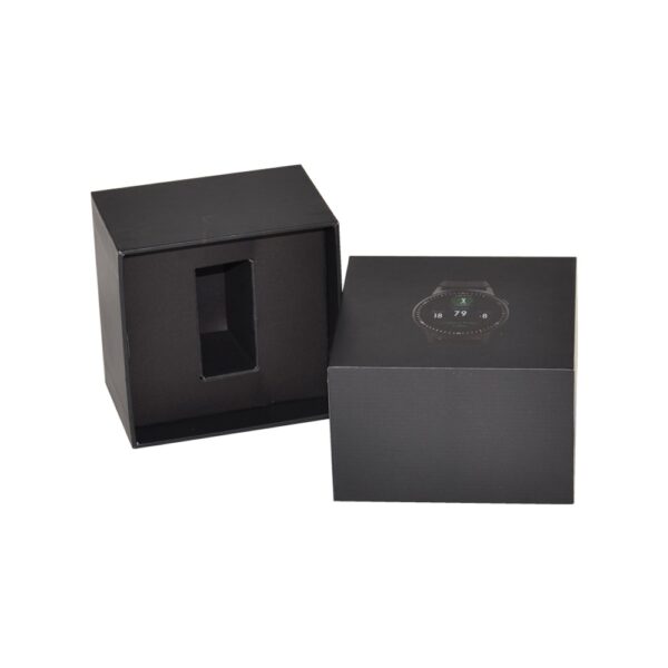 Cheapest Customized Rigid Paper Smart Watch Packaging Gift Box with Cardboard Insert and Spot UV Pattern