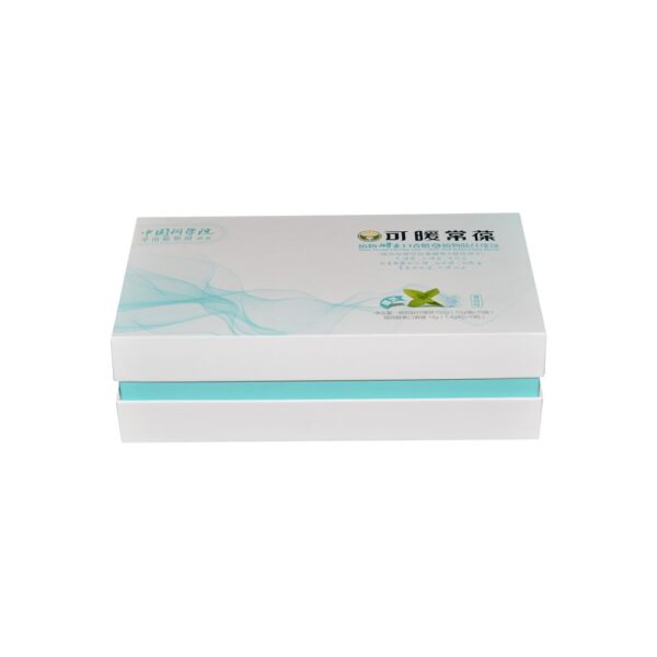 Cheapest Luxury Custom 2 Piece Lid Off Shoulder Neck Rigid Box with Plastic Holder for Slimming Drug Packaging