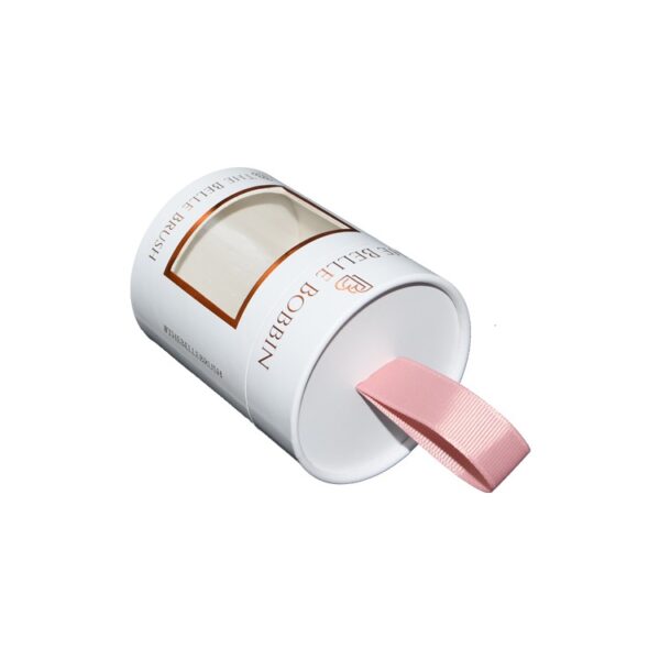 Cheapest Paper Tube Box, Paper Cylinder Box, Paper Round Box With Clear Window and Silk Handle on The Cap