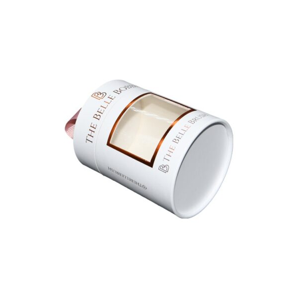 Cheapest Paper Tube Box, Paper Cylinder Box, Paper Round Box With Clear Window and Silk Handle on The Cap