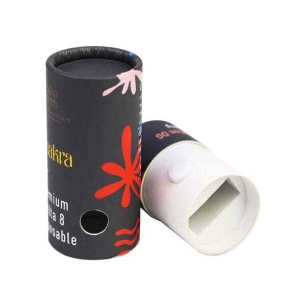 Child-Resistant Paper Tube for Vape Cartridge Packaging, Child Resistant Cannabis Paper Tube Packaging