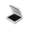 Corrugated Cardboard White Mailer Boxes for Massager Packaging with Plastic Holder and Gold Hot Foiled Logo