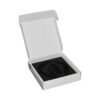 Corrugated Cardboard White Mailer Boxes for Massager Packaging with Plastic Holder and Gold Hot Foiled Logo