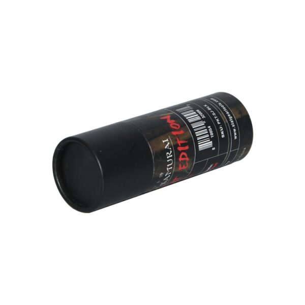 Custom Black Cardboard Cylinder Paper Tubes Packaging with Foam Holder for Keychain Knife Packaging