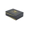 Custom Black Textured Paper Packaging Luxury Gift Boxes with Foam Holder and Gold Hot Foil Stamping Logo