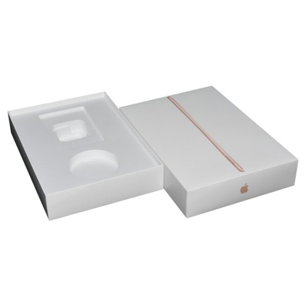 Custom Branded Consumer Electronic Products Packaging Lid and Base Gift Box with Plastic Tray and Spot UV Logo