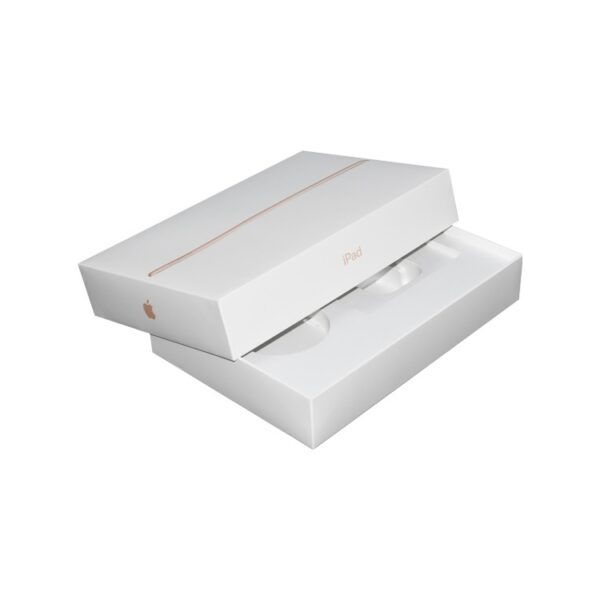 Custom Branded Consumer Electronic Products Packaging Lid and Base Gift Box with Plastic Tray and Spot UV Logo