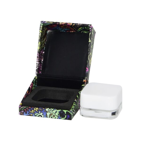 Custom Cannabis Concentrate Packaging Boxes, Luxury Marijuana Glass Jars Concentrate Container Paper Boxes