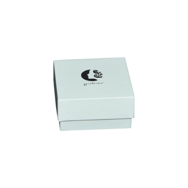 Custom Cardboard Ring Bracelet Earring Necklace Jewelry Gift Packaging Box with Black Hot Foil Stamping Logo